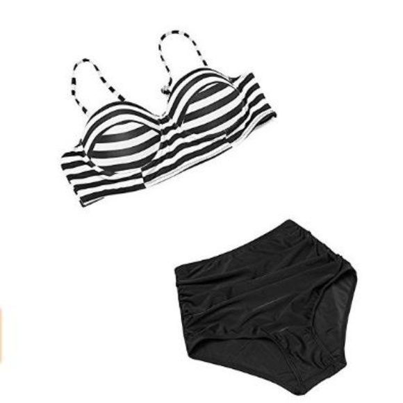 Other - Black and white retro style bikini size Small